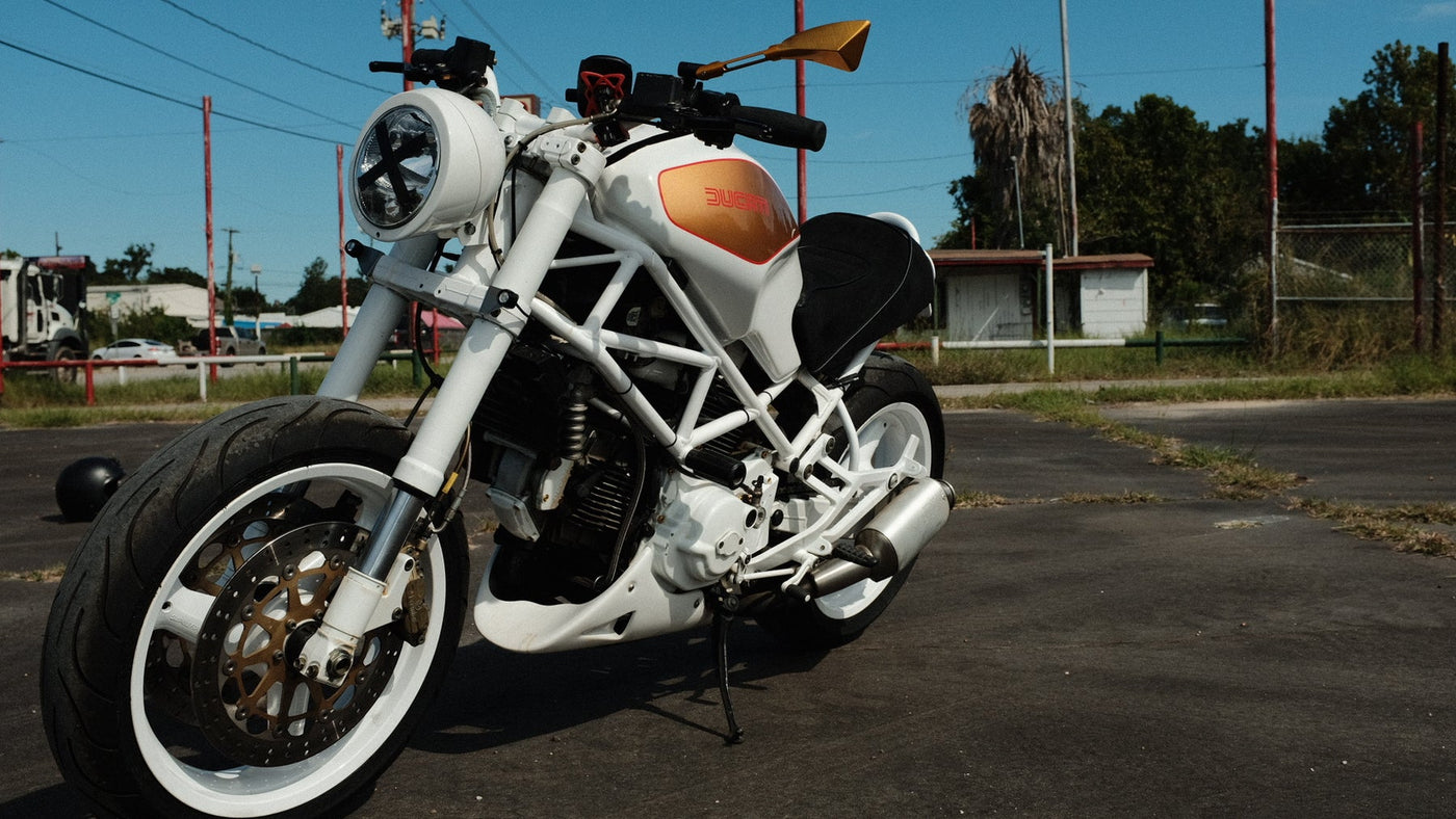 2001 Ducati Monster Custom Motorcycle White