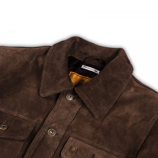 Terracotta Brown Suede Jacket | Shangri-La Heritage