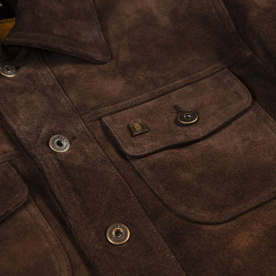 Terracotta Brown Suede Jacket | Shangri-La Heritage