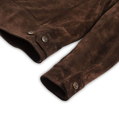 Terracotta Brown Suede Jacket | Shangri-La Heritage