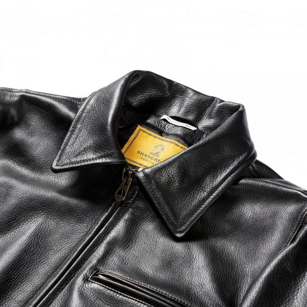 Varenne Black Leather Jacket | Shangri-La Heritage